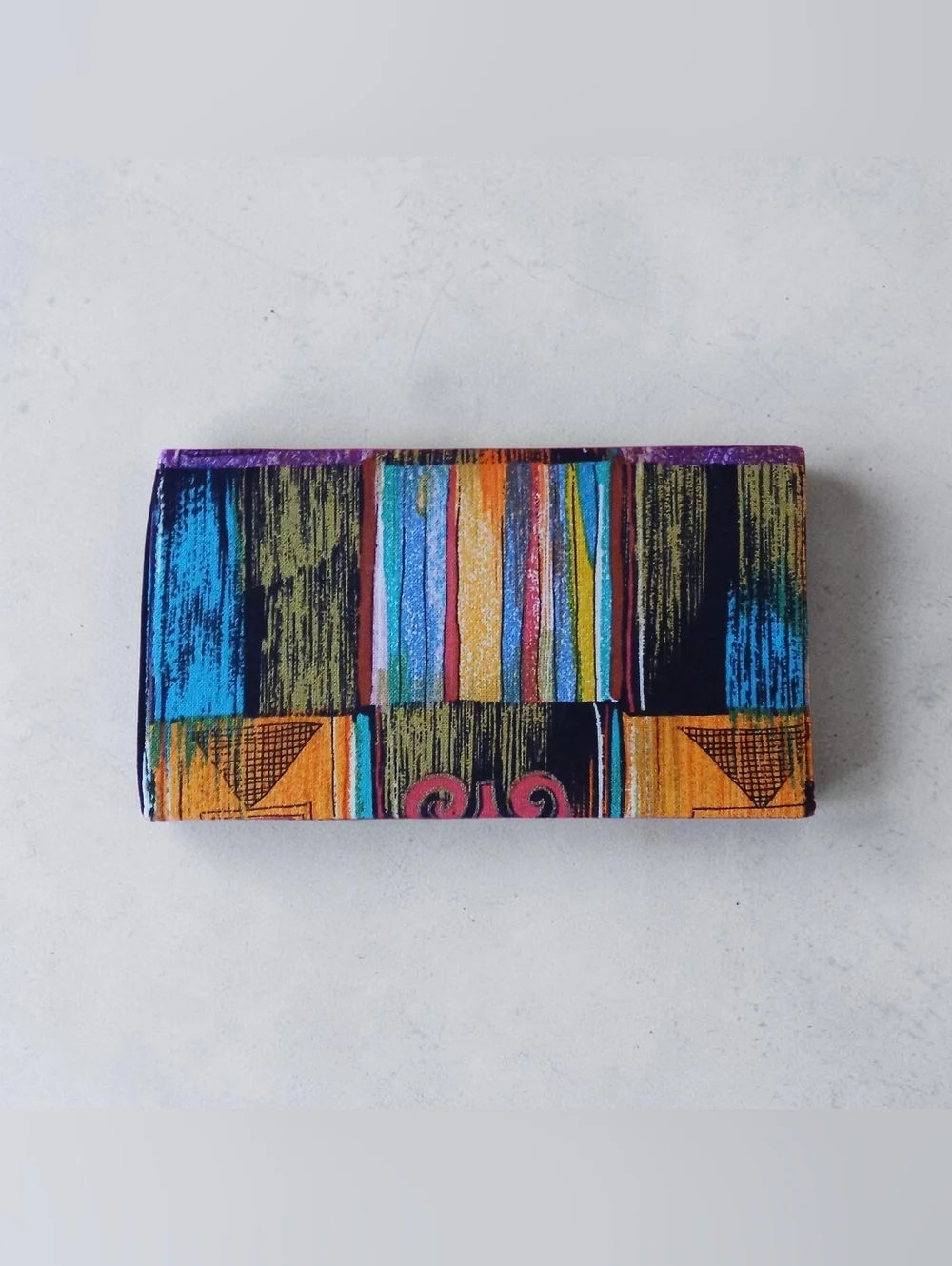 NEW Handmade Bold Colorful Geometric African Print Wallet